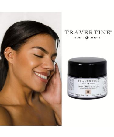 Buy Travertine Spa Facial Moisturizer - Aloe & Sea Minerals | Plant-Based Hyaluronic Acid | Hydrating & Nourishing | For Men & Women - International Shipping Available - Buy Online on GoSupps.com