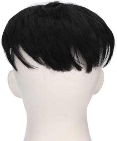 Short Toupee for Men Hair Topper Wig Fashionable Handsome Men Short Toppers Hairpiece Hair Extensions for Covering White Loss Hair Daily Wear Human Hair Toupee - Buy Online on GoSupps.com