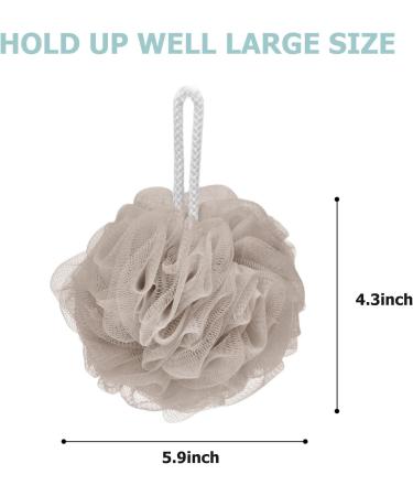 Extra Large Shower Puff Loofah 4 Pcs Bath Sponge Set - Body Scrubber for Exfoliation and Cleaning - 4 Color Options - 60g/PCS - Buy Online on GoSupps.com