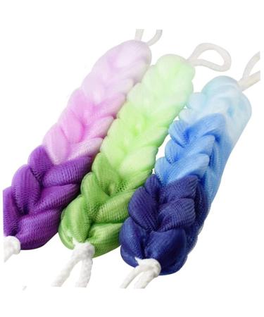 Back Sprobe Body Exfoliating Sponge Shower Elastic Braided Branch