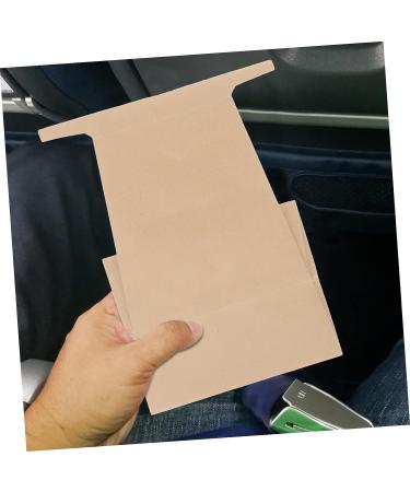 KALLORY 10pcs Disposable Kraft Paper Emesis Bags for Motion Sickness - Vomit Pouch for Carsickness & Child Use - Buy Online on GoSupps.com
