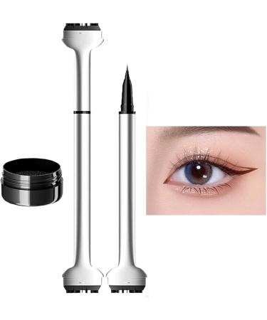 Lower Lash Stamp 2-in-1 Waterproof Eyeliner and Lower Eyelash Stamp Set Reusable Dual Head Quick Eye Makeup Tool with Ink (Brown) - Buy Online on GoSupps.com