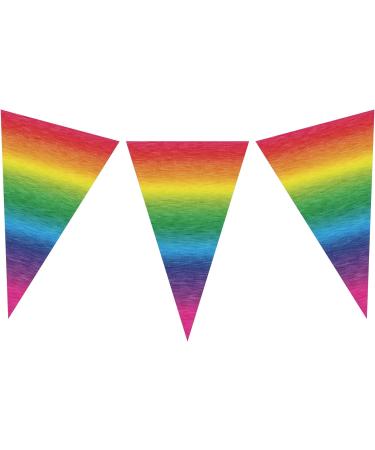 Edible Wafer Rainbow Bunting Cake Decoration/Cupcake Toppers - 36pc - Buy Online on GoSupps.com