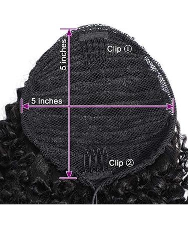 Synthetic Curly Hair Ponytail Short Afro Curly Ponytail Hair Piece for African American Black Women Ponytail Extension Afro Drawstring Curly Ponytail for Women - Buy Online on GoSupps.com