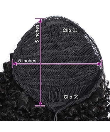 Drawstring Puff Afro Kinky Curly Ponytail - Synthetic Clip-In Hair Extensions for African American Styles - Buy Online on GoSupps.com