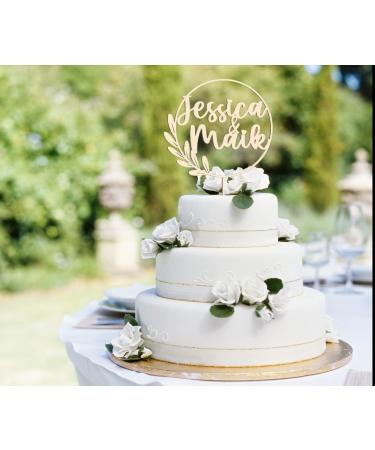 Personalized Natural Wood Cake Topper - 20 cm Birch Multiplex Decoration Accessory - Buy Online on GoSupps.com
