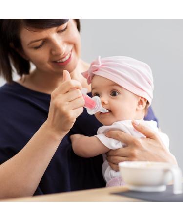 JNAWA 3Pcs Baby Oral Feeding Syringe Silicone Feeder with Liquid Inlet at Both Sides Choke-Proof Nipple Feeder Infant Syringe Feeder - Buy Online on GoSupps.com