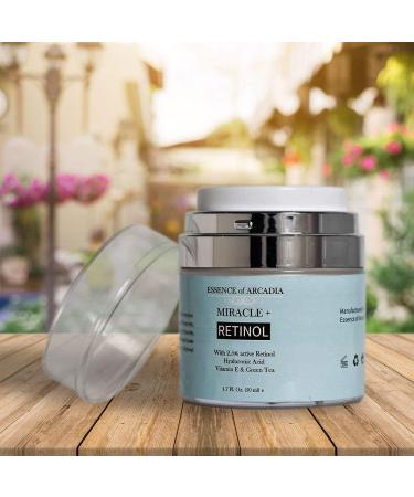High Strength Retinol Moisturizer Cream for Face and Eye Area - 2.5% Retinol, Hyaluronic Acid, Vitamin E, Green Tea - Anti-Aging Formula for Wrinkles, Fine Lines, Spots - Day and Night - Buy Online on GoSupps.com
