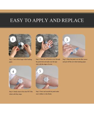 40+1 Pack Freestyle Libre Sensor Covers & Adhesive Patches - Waterproof & Clear CGM Patches (Blue Cover) - Buy Online on GoSupps.com