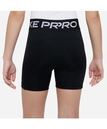 Nike Girls' Shorts G NP DF 5in | Black/White | Ages 12-13 | International Shipping Available - Buy Online on GoSupps.com
