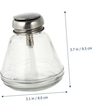 Press Empty Press Dispenser Nail Color Remover Dispenser Nail Polish Remover Dispenser Liquid Press Container Travel Bottle Liquid Holder Manicure Glass Supplies - Buy Online on GoSupps.com