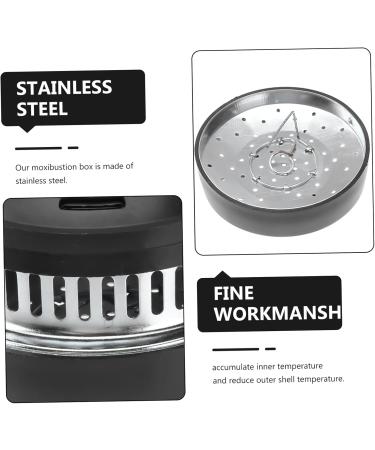 Lalafina Stainless Steel Moxibustion Box Tool - Chinese Style Moxa Burner Holder Tank 10x7cm | International Shipping Available - Buy Online on GoSupps.com