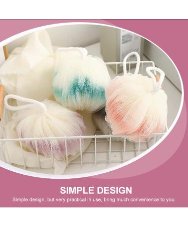 Buy 4pcs Stylish Bath Balls | Foaming Shower Tools | Bubble Makers & Scrubbers for Bathing - Buy Online on GoSupps.com