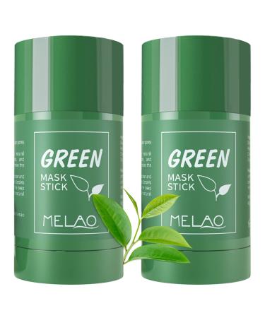 Green Tea Mask Stick for Face, Blackhead Remover with Green Tea Extract, Deep Pore Cleansing, Green Clay Mask For Face Moisturizing, Purifying, Reduce Blackheads for All Skin Types of Men and Women