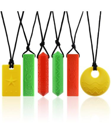 Sensory Chew Necklaces - Perfect Autism and ADHD Tools for Adults and Kids  Sensory Toys for Autistic Children with Chewy Necklace Sensory Stimulation