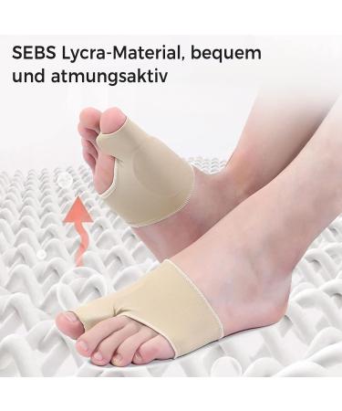 Mogade Hallux Valgus Bandage - Corrective Hallux Valgus Socks with Silicone Pad - 1 Pair (M) for Toe Ball Protection - Buy Online on GoSupps.com