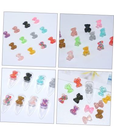 Abaodam 100pcs Nails D Accessories Manicure Small Jewelry Candy Decor Resin Design Bears Little Cartoon - Buy Online on GoSupps.com