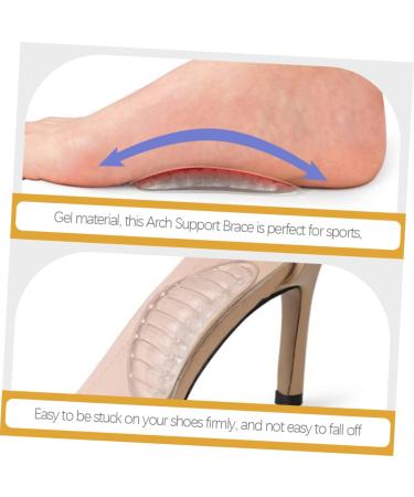 FOMIYES 16 Pairs Striped Gel Arch Pads - Comfortable Foot Support & Cushion Inserts for Men & Women - Buy Online on GoSupps.com