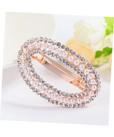 FRCOLOR 1PC snap hair clips for women wedding hair clip goody hair clips for women trendy hair clips geometric hair clips rhinestone hair barrettes ponytail holder spring buckle hair clips - Buy Online on GoSupps.com