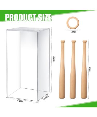 Baseball Display Case with Wood Stand and Grass Pad | Acrylic Holder for Trophy, Autograph Ball, and Memorabilia - Buy Online on GoSupps.com
