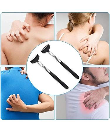F Fityle 2 Pack Portable Extendable Back Scratcher - Telescopic Massager for Home Itching Relief (Black 8.27 to 26.77 inches) - Ideal for Travel & Comfort - Buy Online on GoSupps.com