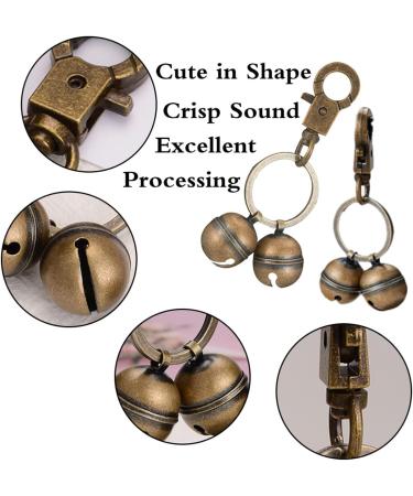 KREDHONG 2 Pairs Extra Loud Cat & Dog Bells Pet Tracker Bells Dog Bells Durable Brass Bells for Pets Collar Charm Pendant Bells for Dogs Cats Harness Training - Buy Online on GoSupps.com