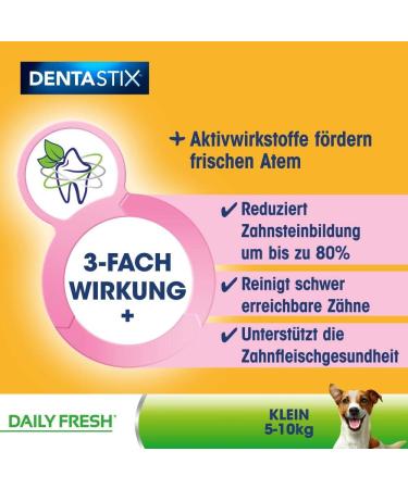 Buy Pedigree Dentastix Daily Fresh Dental Snacks for Small Dogs - 10 Pack (7 Pieces) | Healthy Chews with Active Ingredients | 1.1 kg - Buy Online on GoSupps.com