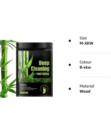 Memonotry Detox Foot Patches - 100% Natural Organic Bamboo Pads for Deep Cleansing & Stress Relief | 10 PCS - Buy Online on GoSupps.com