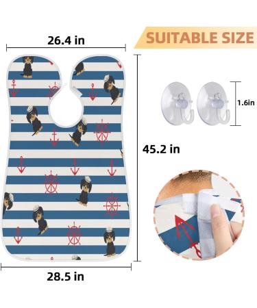 Beard Bib Apron for Men | Waterproof Hair Catcher & Grooming Cape | Perfect for Shaving & Trimming | Dog Anchor Included - Buy Online on GoSupps.com
