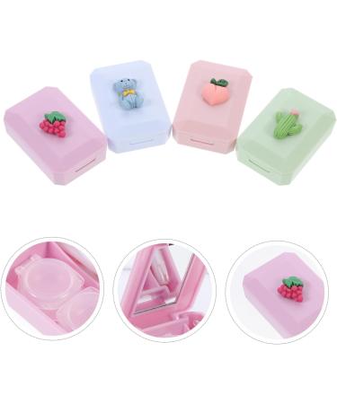 Buy Solustrie 12 STK Contact Lens Containers - Travel Cases for Pink Eyes Lens Pockets & Eye Care - International Shipping Available - Buy Online on GoSupps.com