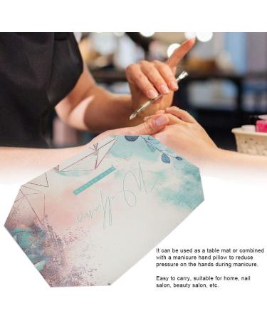 Nail Art Hand Pillow Pad Using Fine Design Manicure Hand Pillow Pad Easy To Carry for Home Woman(Octagonal graffiti mat) - Buy Online on GoSupps.com