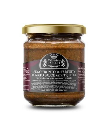 Valnerina Tartufi Ready Pasta Sauce with Summer Black Truffle | Sugo Ready Pasta Seasoning | Gastronomic Specialty | 180 gr jar.