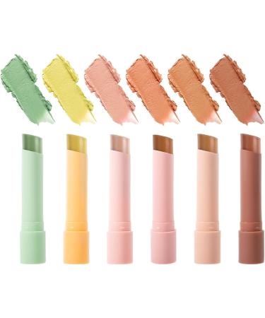 High Coverage Concealer Stick 6 Shades Multi-Function Face Corrector | Light Texture and Long Hold for Camouflage Imperfections - Women and Girls Face Cosmetics - Buy Online on GoSupps.com
