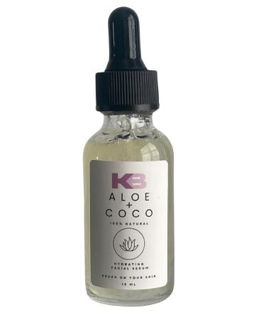 Krush Beauty Aloe + Coco Natural Hydrating Facial Serum 15ml