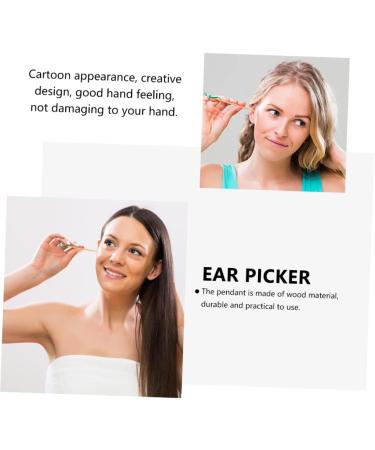 Hoement 12Pcs Cartoon Ear Adorable Wax Cleaners Made of Lightweight and Durable Fun Ear Cleaning Tools for Random Color Design - Buy Online on GoSupps.com