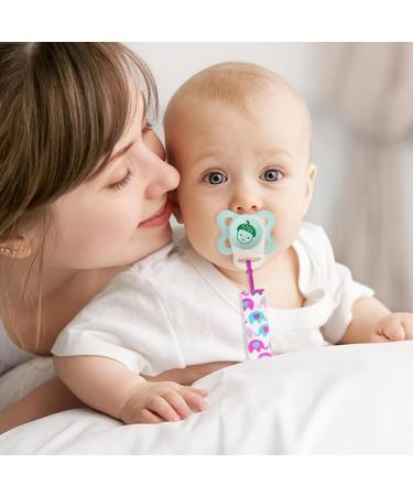 Aolso 5pcs Baby Pacifier Chain Dummy Clip Set with Plastic Clasp - Unisex Teething Toy Holders - Buy Online on GoSupps.com