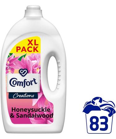 Comfort Creation Concentrated Fabric Conditioner with 100 Days of Long-Lasting Fragrance and Softness Intense Liquid Fabric Softener 83 Washes 2.49L (Honeysuckle & Sandalwood Buy 4) - Buy Online on GoSupps.com