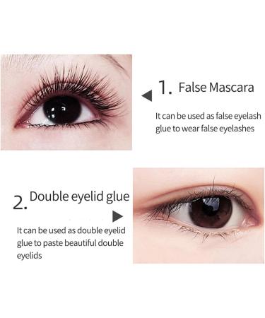 Double Eyelid Cream | Eyelash Glue Enhancers Lash Adhesive - Strong Hold Individual Lash Adhesive Waterproof Long-Lasting Individual Eyelashes Clear Glue for Women. 5 Ml - Buy Online on GoSupps.com