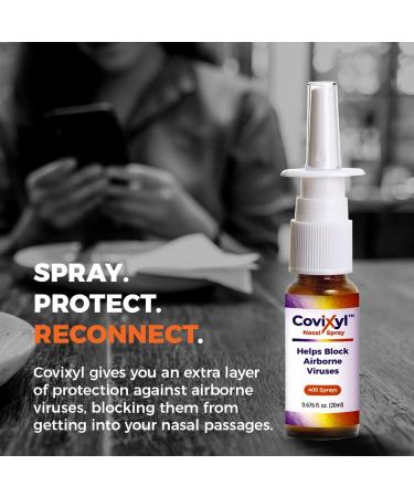 Covixyl Protective Nasal Spray - Immune Support and Cold Defense - Airborne Virus Blocker - Long-Lasting Protection - 1 Pack - Buy Online on GoSupps.com