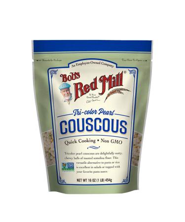 Bobs Red Mill Tri-Color Pearl Couscous - 16 oz (1 lb) Pack of 1 - Buy Online on GoSupps.com