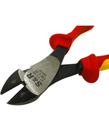S&R Insulated VDE Diagonal Side Cutter/Electrical Wire Cutters 180mm 1000V VDE-Tested (German Electrical Engineering Association Serie) Wire Cutting Pliers - Buy Online on GoSupps.com