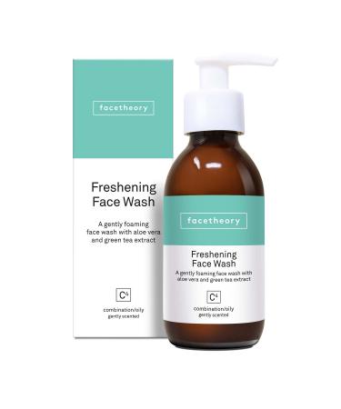 facetheory Freshening Face Wash C4 - Foaming Face Wash  Green Tea Cleanser  Facial Cleanser  Face Wash For Dry Skin  Aloe Face Wash  Vegan and Cruelty-Free  Made in the UK | Scented | 4.7 Fl Oz
