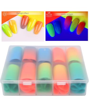 Manicure Transfer Sticker Bright Charming Removable Safe Nontoxic Nail Foil Transfer Sticker Luminous for Home DIY for Weddings - Buy Online on GoSupps.com