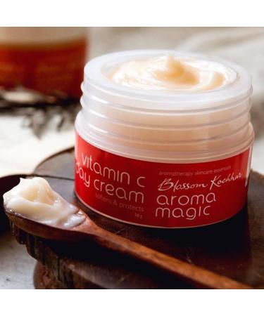 Aroma Magic Vitamin C Day Cream with SPF 15 & Aloe Vera | Anti-Aging Moisturizer for Soft Smooth Skin | Sun Protection | 200g - Buy Online on GoSupps.com