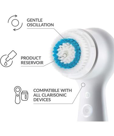 Clarisonic Deep Pore Facial Cleansing Brush Head Replacement - Compatible with Mia 1, Mia 2, Mia Fit, Smart Profile Uplift - 1 Pack - Buy Online on GoSupps.com