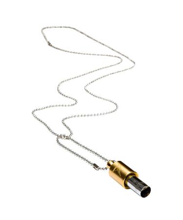 Lovetuner Breathing & Meditation Tuning Necklace 528 Hz Whistle |528 Hz Solfeggio Frequency |Breathwork Necklace Mindfulness Device for Anxiety & Stress Relief Through Sound Healing Bronze Ball Chain