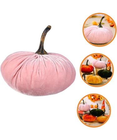 Zerodeko Fabric Pumpkin Ornament Decor Simulation Realistic Pumpkin Faux Pumpkin Artificial Realistic Pumpkin Fall Harvest Fake Pumpkin False Pumpkin Pp Cotton Reward Autumn Pink 18X17CM - Buy Online on GoSupps.com