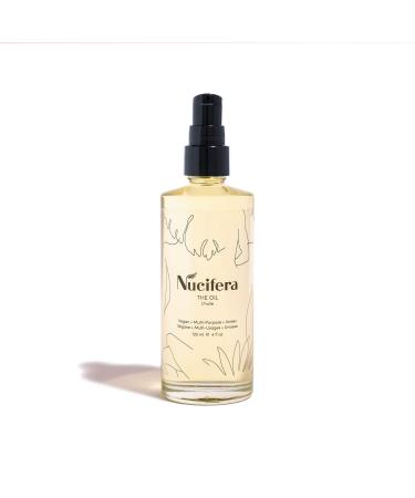 Nucifera The Oil - Multi Purpose All Natural Plant Based Skincare - Moisturize Illuminate Condition and Maintain Daily Face Body Hair Pregnancy Baby and more - Cruelty Free - 4oz