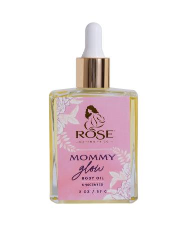 Mommy Glow Oil Unscented Postpartum Skin + Belly Oil 2oz | Deeply Hydrating | Plant-Based Ingredients