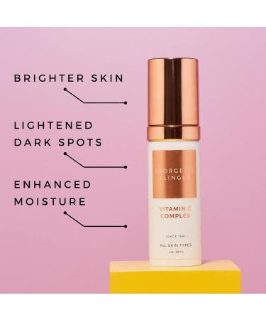 Georgette Klinger Vitamin C Complex Serum with Hyaluronic Acid & Kakadu Plum - 1 oz | Hydrating, Anti-Aging, and Brightening Formula for Skin - Buy Online on GoSupps.com